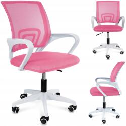 Jumi Smart Scaun de birou ergonomic pivotant - Roz (CM-923478)