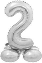 Amscan Fólia Lufi - 2-es Szám - Ezüst - 72cm (MLG145823)