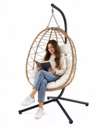  LEAN Függőhinta Kerti Cocoon Párnák Hinta Barna Keret (5905991096290) - pepita - 40 725 Ft