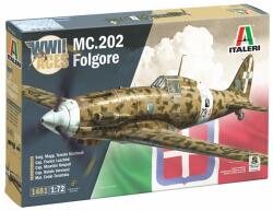 Italeri Model de asamblat Italeri Militar: Avion - Avion de vânătoare italian Macchi MC. 202 Folgore Aces (ITA1481)
