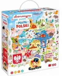 CzuCzu Observation puzzle Map of Poland 100 pieces 5+ poster ZA5561
