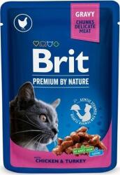 Brit Premium Cat alutasakos macskaeledel csirkével és pulykával (48 x 100 g = 2 karton) 4.8kg