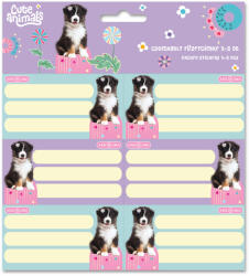 Ars Una Ars Una: Cute animals Aussie kutyás csomagolt füzetcímke 3x6db (53835284)