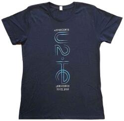 U2 I+E 2018 Tour Dates (Back Print & Ex-Tour) Navy Blue M Дамски Риза (<![CDATA[U2TOURTS32LN02]]>)