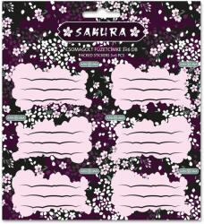 Ars Una Ars Una: Sakura csomagolt füzetcímke 3x6db (53835314)