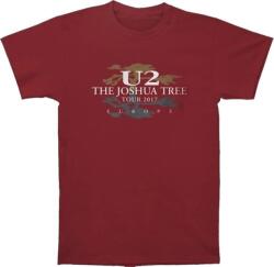 U2 Joshua Tree 2017 (Back Print & Ex-Tour) Red M Риза (U2TOURTS09MR02)