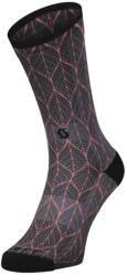 Scott Șosete de ciclism pentru femei Trail Ctessa Signature Crew Black/Brick Red 39-41