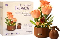 QBI QBI, Blooming Roses, trandafiri in nuante pudrate, cuburi de constructie interactive, 255 de piese