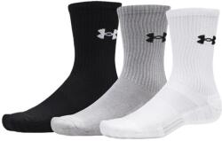 Under Armour Șosete Performance Cott 3p Crw White/Steel/Steel M
