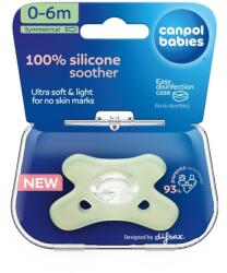 Canpol babies Canpol babies, suzeta din silicon, simetrica, verde, 0-6m