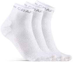 Craft Șosete Core Dry Mid 3-Pack White 37-39
