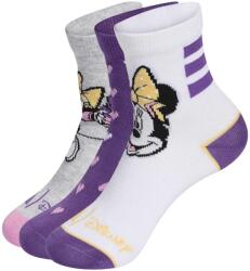 adidas Șosete pentru copii Disney Minnie Mouse Socks White/Active Purple/Light Grey Heather KXL