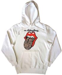 The Rolling Stones Leopard Tongue White M Pulóver (RSHD159MW02)