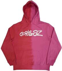 Gorillaz Two-Tone Brush Logo (Wash Collection) Red XL Pulóver (GORHD16MDD04)