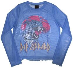 Def Leppard Lightning Leopard (Mesh) Blue L Női Ing (DEFLMCT43LBL03)