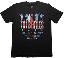 The Beatles Rooftop Flag Black M Ing (BEATTEE461MB02)