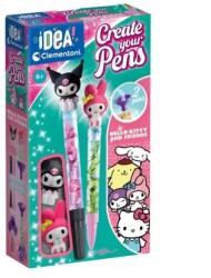 Clementoni Hello Kitty: Set de realizat stilouri Hello Kitty și Kuromi - set 2 buc (18431)
