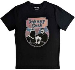 Johnny Cash Walking Guitar & Front On Black XL Ing (JCTS21MB04)