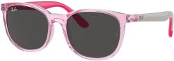 Ray-Ban RJ9079S 716587 Transparent Pink Dark Grey gyermek napszemüveg (RJ9079S 716587)