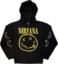 Nirvana Yellow Happy Face Black XL Pulóver (NIRVZHD04MB04)