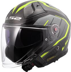 LS2 Cască de motocicletă deschisă LS2 OF603 Infinity II C Urus galben fluo (LS366035454)