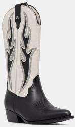 Guess cizme cowboy pentru femei din piele LARGENA 9BY2-OBDZLZ_99X (FLTLRG.LEA11.BLKIV)