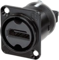 Neutrik Conector HDMI Panou Neutrik NAHDMI-W-B (negru, gauri D)