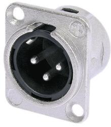 Neutrik Conector XLR tata 3 Pini Montare Panou Neutrik NC3MD-L-1