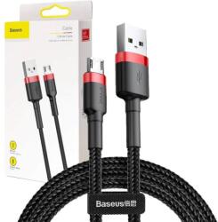 Baseus Cablu Micro USB Baseus Cafule, 2A, 3m (negru + rosu)