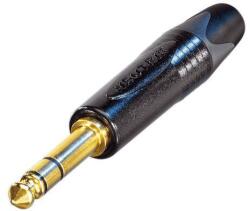 Neutrik Jack 1/4" 3 Pini Profesional Drept Neutrik NP3X-B (negru, aurit)