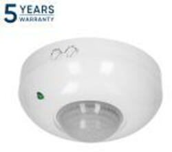 ORNO OR-CR-203/W PIR mozgásérzékelő 360°, névleges terhelés 1200 W; IP20 védettség; LED-ekkel működik; érzékelési tartomány 360 fok; fehér (OR-CR-203/W)