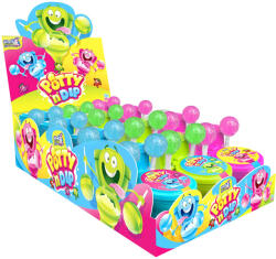  Sweet Flash gyümölcsös nyalóka műanyag wc csészével - 25g