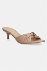 Guess șlapi cu toc jos pentru femei SOMAYA 9BY2-KLDZZ6_80X (FLTSOA.ELE03.BEIGE)
