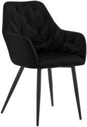  Design fotel, fekete Velvet szövet, VERIO NEW - rezonkft