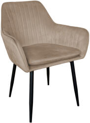  Dizájnos fotel, szürkésbarna Taupe Velvet anyag, ZIRKON NEW