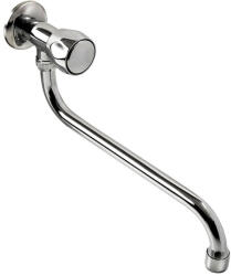 Balletto mosdó csaptelep hidegvízhez, kerámia szelep, króm, 25cm hosszú csőr (85042)