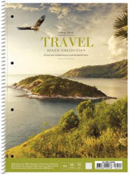 Shkolyaryk Publishing House Spirálfüzet, A4+, vonalas, 80 lap, SHKOLYARYK "Travel", vegyes (SB806529L) - tintasziget