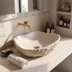 Rea Isla Warm Beige, pultra szerelhető mosdó 490x370x140 mm, bézs, REA-U7882 (REA-U7882)