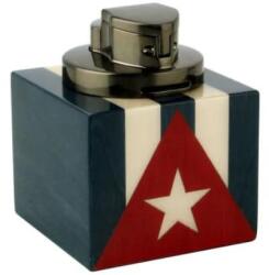 adorini Cuba Te Amo Table Jet asztali szivar gyújtó 4-es Jet lánggal - Kuba zászló mintával (AD-16164-16270)