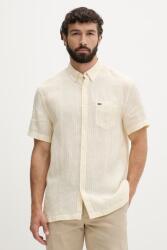 Lacoste férfi vászon ing - sárga 42 - answear - 37 990 Ft