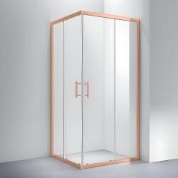 Geneva . ||. Rose Gold zuhanykabin 90x90, 190cm, 5mm, NANO (ZERM-9E019)
