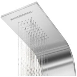  Dresden . ||. Silver termosztátos zuhanypanel, rozsdamentes acél, LED (ZEPB-1E03)