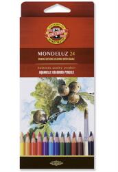 KOH-I-NOOR Színes ceruza készlet 24db-os KOH-I NOOR akvarell 3718 MONDELUZ hatszögletű 7mm