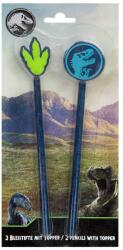  Scooli ceruza radírral, 2db/szett Jurassic World (6) (JUSU0150)