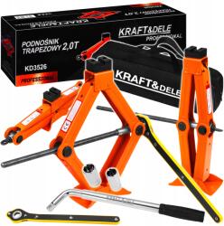  Trapéz Emelő 2T 120-420mm Kerékkulcs Dugókulcs Táska Kraft KD3526 (KD3526)