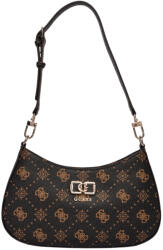GUESS Sötétbarna postás táska női felső Emelie monogrammal (GUESS EMELIE LOGO TOP ZIP SHOULDE)