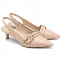 Ryłko Félcipő nyitott sarokkal Ryłko B4ET6_T_ _6NLF Beige Bőr MÉRET36 (5905032511720)
