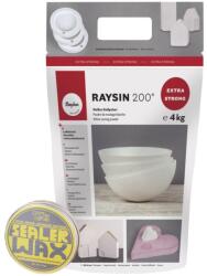  Öntőpor Raysin 200, 4 kg, fehér + Sealer Wax készlet, 100g (RA04BNW1)