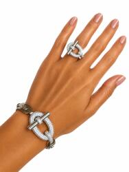 ElectraStore Set Bijuterii Hermosa Silver Cocktail Diamond (C5064)