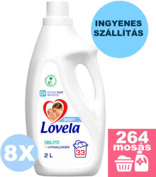  INGYENES SZÁLLÍTÁS - Lovela Baby öblítő 8x2, 0L [264 mosás]